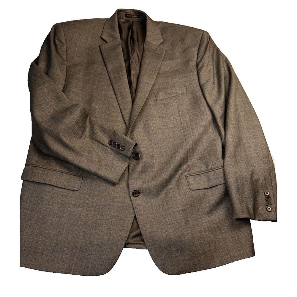Lauren Ralph Lauren Mens 100% Wool 2-Piece Suit Charcoal Gray 42R 40W/32L